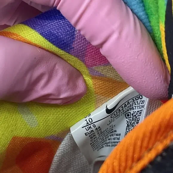 Nike Sb Dunk Low Ben & Jerry's Multicolor Athletic Shoes Men Size 10 Preowned - Picture 6 of 8